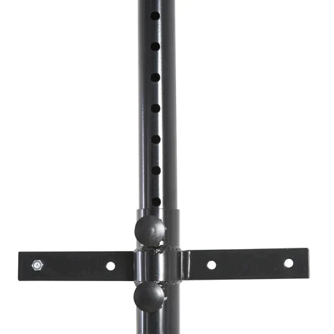 Rootz Punching Bag Holder - Wall Holder - Punching Bag Sandbag Holder - Height Adjustable - Black - 40cm x 63cm x 57-81cm