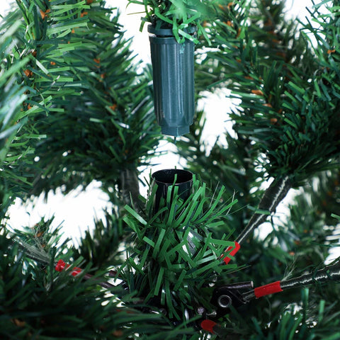 Rootz Christmas Tree - Artificial Christmas Tree - Decoration Christmas Tree - 6ft Artificial Christmas Tree - Faux Christmas Decor - Easy Assembly Christmas Tree - Tall Artificial Tree Decor - Green - Ф102 x 180Hcm