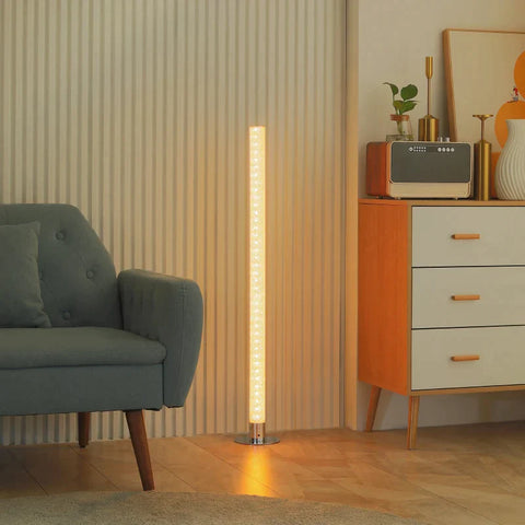 Rootz Floor Lamp - Led Floor Lamp - 16 Colors - Multiple Light Modes - Cylindrical Body - Remote Control - Ø15 x 104cm