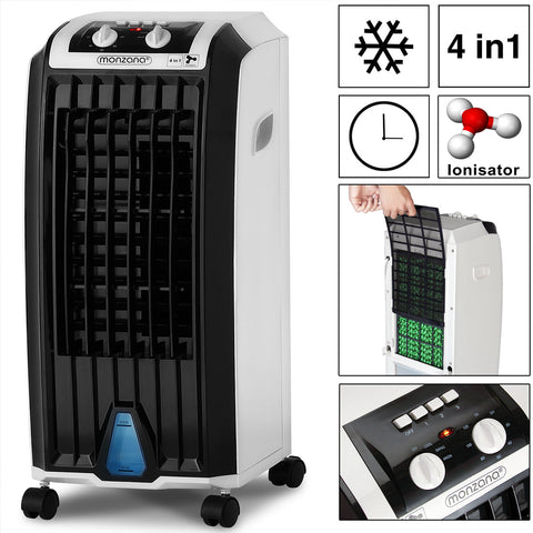 Rootz Mobile Air Conditioning - Air Conditioning System - Air Cooler - Fan - Ionizer - 5 Liter
