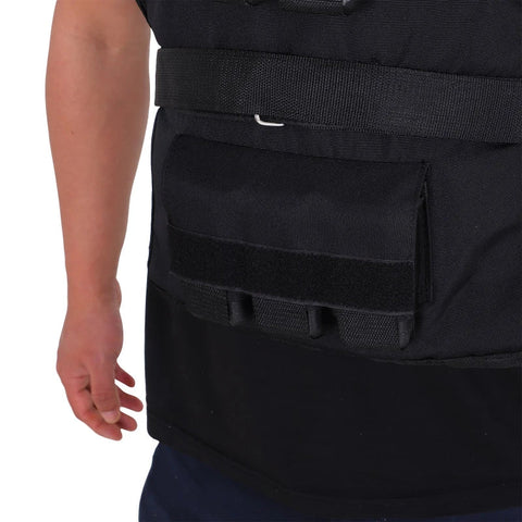 Rootz 20kg Training Vest - Weight Vest - Adjustable - Training Fitness - Oxford - Iron - Black - 36x52cm