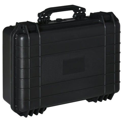Rootz Valuables Case with Handle - Tool Case - Waterproof - PP plastic - Black - 56cm x 42cm x 21cm
