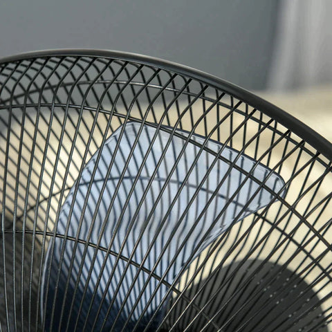 Rootz Stand Fan - Water-cooled Stand Fan - Pedestal Fan - Fan With Timer Function - Fog Function - Metal - Black