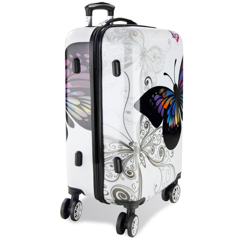 Rootz Travel Suitcase Set - 3-piece - Hard Case - Rotatable 360° - Polycarbonate