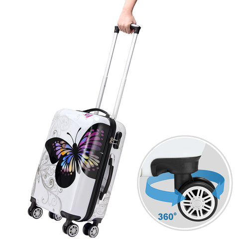Rootz Travel Suitcase - Hard Case - Extra Straps - Practical Net Pocket - XL Format