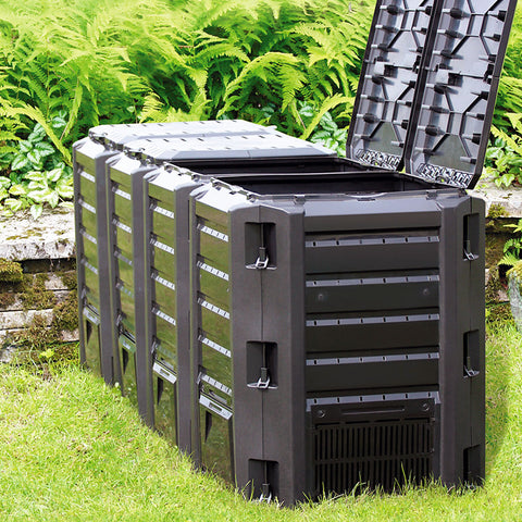 Rootz Composter - Weatherproof - Plastic - 1600 L - 261 x 72 x 83 cm