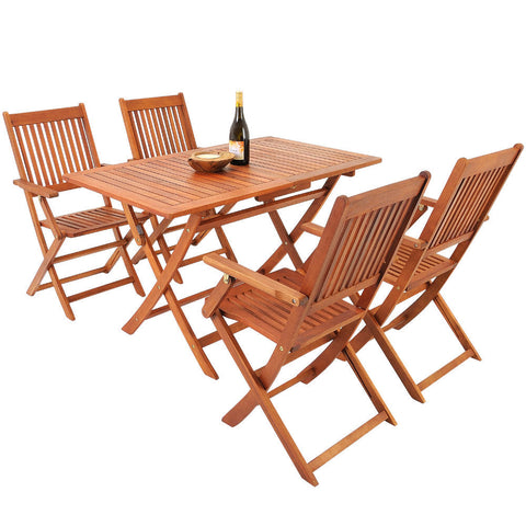 Rootz Seating Set - Garden - Terrace - Seating Group - Acacia Wood - 5 Pieces