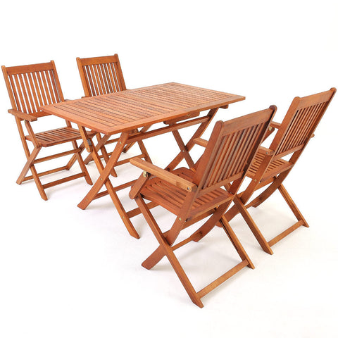 Rootz Seating Set - Garden - Terrace - Seating Group - Acacia Wood - 5 Pieces