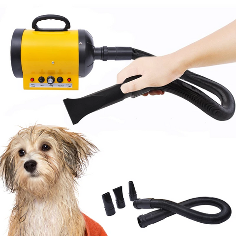 Rootz Hair Dryer - Dog Hair Dryer - Animal Hair Dryer - Pet Dryer - Whisper Hair Dryer - Yellow - 40 X 16 X 20 Cm