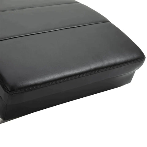Rootz Massage Table - Relaxation Lounger - Massage Function - Lounge Chair - Ergonomically High Backrest - Black - 58 x 163 x 87 cm
