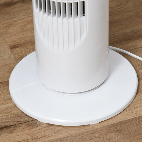 Rootz tower fan - Standing Fan - Remote Control - ABS Plastic - White - 22 x 77 cm