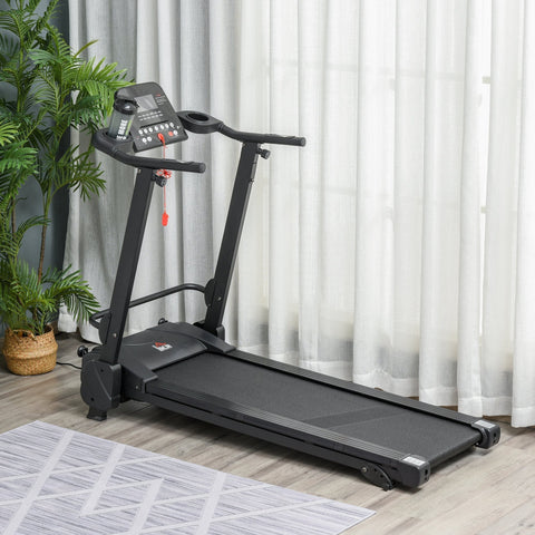 Rootz Treadmill - Electric - Steel - Fitness Equipment - LCD Display - Black - 164 x 70 x 125 cm