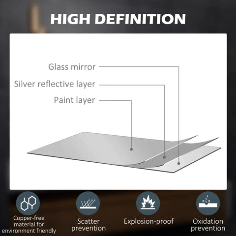 Rootz LED Bathroom Mirror - 3X Magnifying Mirror - Dimming Lighted - Vanity Mirror - 3 Colour Front - Backlit - Smart Touch - Anti-Fog - Horizontal+Vertical - Silver+White - 80x60cm