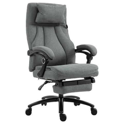 Rootz Office Chair - Massage Chair - Executive Chair - Gaming Chair - Swivel Chair - Gray - 60 x 68 x 109-117 cm