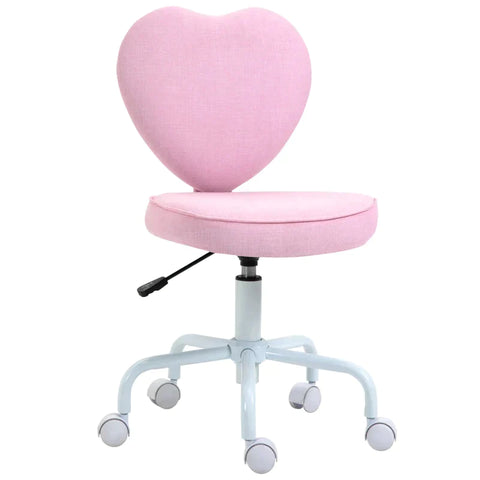 Rootz Desk Chair - Chair Swivel - Chair Computer - Chair - Chair Seat - Pink - 40 x 50 x 79-89 cm