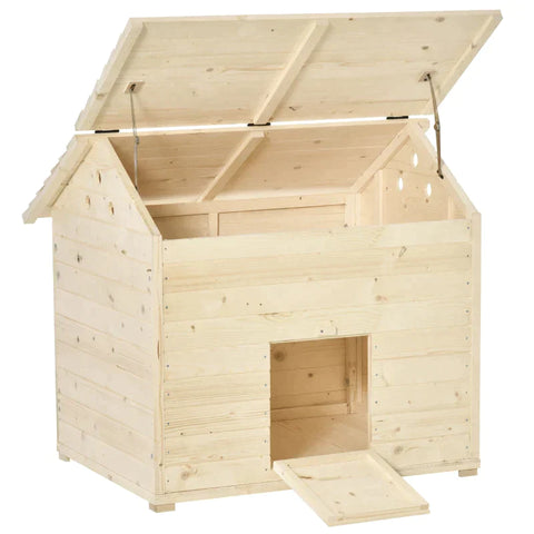 Rootz Duck House - Duck Coop - Chicken Coop - Chicken House - Coop - Wood - 100 X 82.5 X 91 Cm