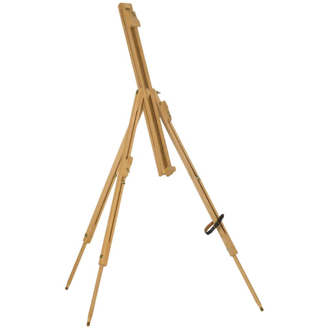 Rootz Easel - Height Adjustable - Foldable - Writing Or Drawing - Painting Style - Natural Beech Wood - Natural - 93L x 84W x 183H cm