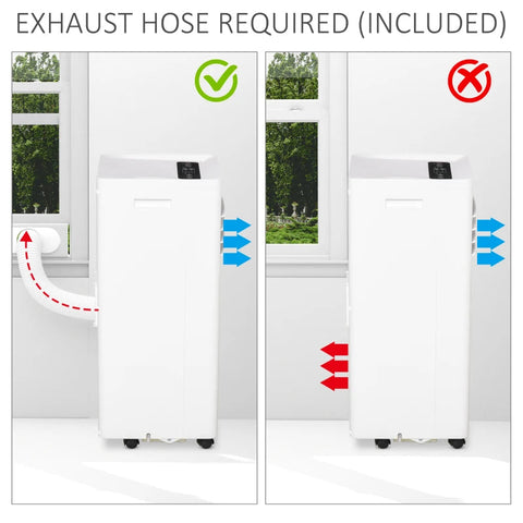 Rootz Air Conditioner - White - Abs - 12 cm x 12.91 cm x 26.69 cm