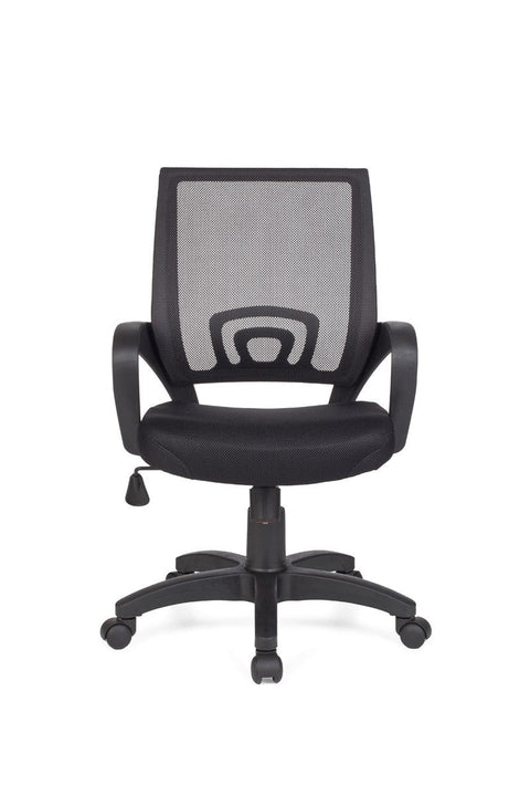 Rootz Office Chair - Black - Desk Chair with Armrests - Swivel Chair - Youth Chair