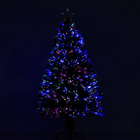 Rootz Christmas Tree - Artificial Christmas Tree - Decorated Christmas Tree - Artificial Tree With  LED Light - Stand And Decorations Included - 62 x 120cm