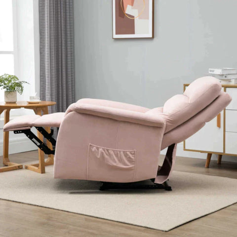 Rootz Relax Chair - Lounge Chair - TV Chair - Pink - 85 cm x 95 cm x 104 cm