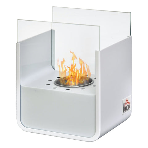 Rootz Ethanol Fireplace - Bio Fireplace - Fireplace - Stainless Steel - 20 x 15 x 25 cm