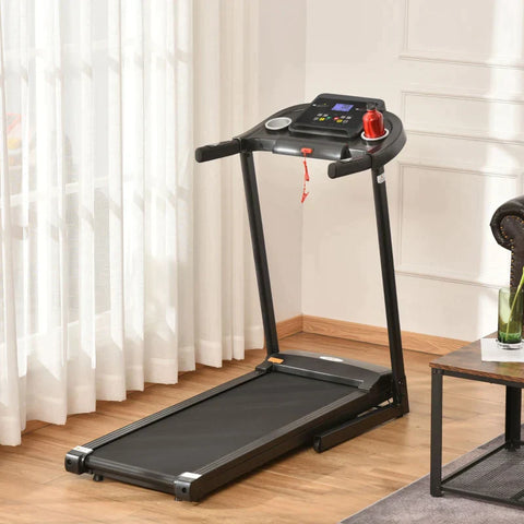 Rootz Treadmill - Electric Treadmill - Foldable Treadmill - LED Display - Home - Gym - Black/Grey - 134 cm x 60 cm x 118 cm