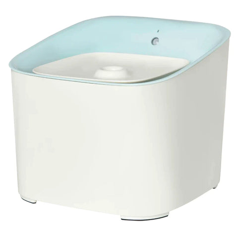 Rootz Pet Drinking Fountain - 3L Cat Fountain with Infrared Detection - Cat Drinking Fountain - 3 Modes Smart Dog Water Fountain - Quiet Automatically - ABS - White + Blue - 21 x 20 x 18 cm