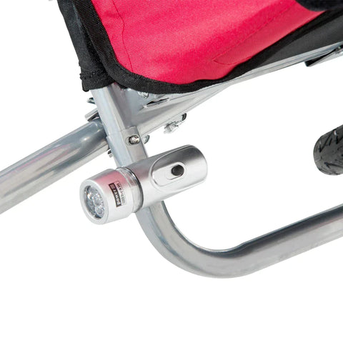 Rootz Bike Trailer - Children's Bicycle Trailer - For 2 Children - Including Reflectors And Flag - Red/Black - 155 x 88 x 108 cm