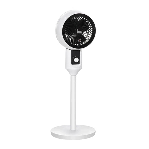 Rootz Circulation Fan - Pedestal Fan - 3 Speed Levels - Air Circulator Fan - Circulating Air Fan - Adjustable - ABS/ PP Plastic/Steel - Black/White