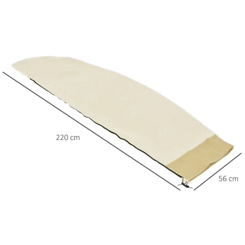 Rootz Parasol Cover - Umbrella Cover - Waterproof Parasol Cover - Protective Cover - Beige - 56x220cm