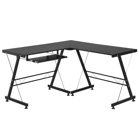 Rootz Desk - Office Desk - Gaming Desk - L Shape Desk - Black - 210 x 50 x 73.5 cm