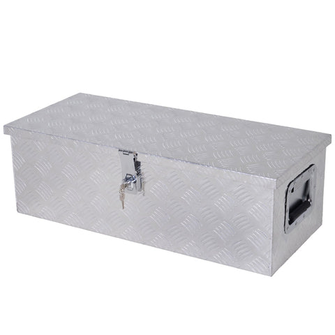 Rootz Tool Box - Device Box - Box - With Lock - Two Carrying Handles - Aluminium - 76 x 33 x 25 cm