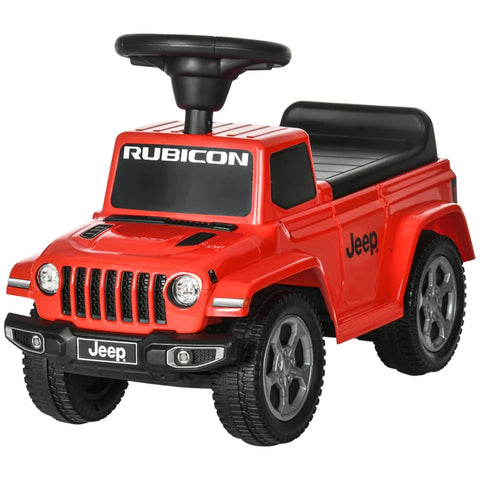 Rootz Ride-on Car - With Horn - Anti-tip Protection - Storage Space - Headlights - Red - 63.5 x 29 x 42 cm