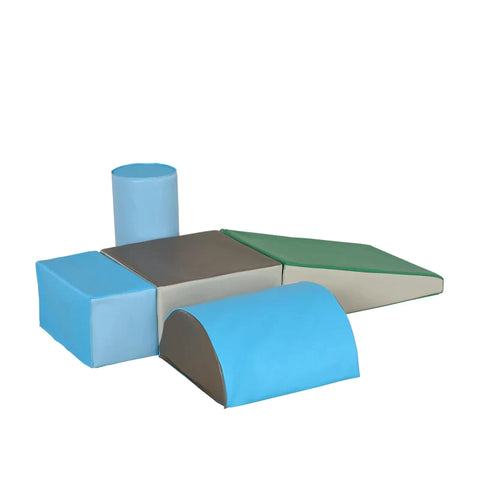 Rootz Building Block Set - Foam Building Blocks - Building Toys - Foam Blocks - Blue/Green