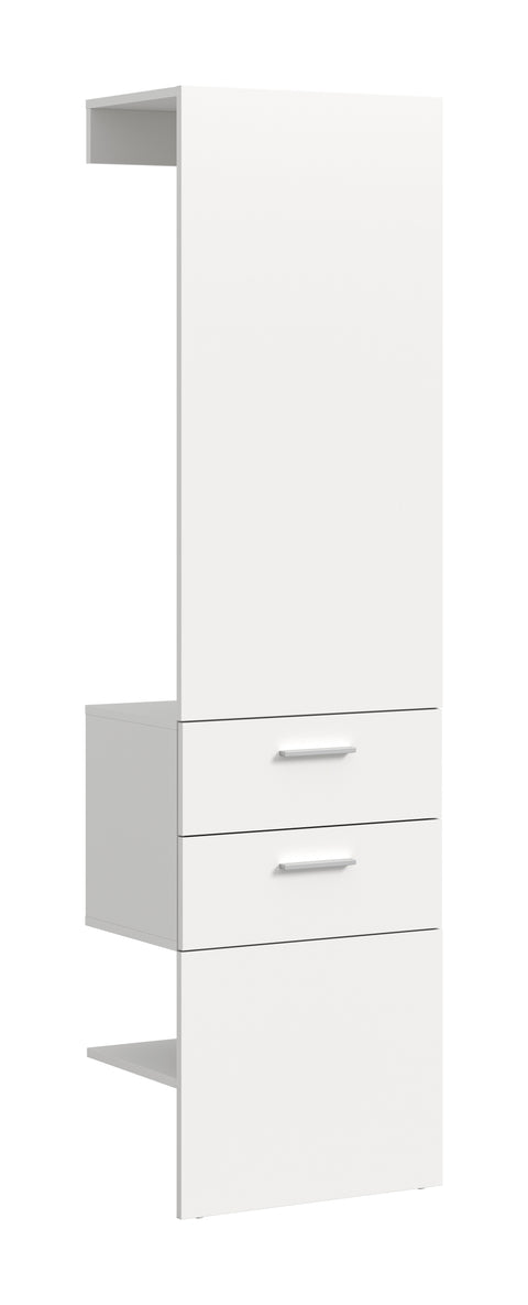 Rootz Wardrobe Panel - Coat Rack - Hallway Storage - Space-Saving Design - 52x190x36 cm