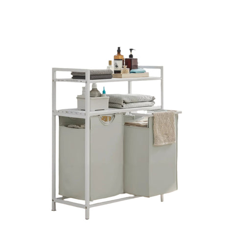 Rootz Laundry Basket - Laundry Collector - Laundry Bin - Extendable & Removable Bags - 73cm x 33cm x 92cm