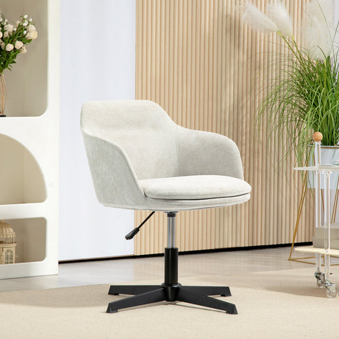 Rootz Rotatable Office Chair - Swivel Chair - Adjustable Desk Chair - High-Density Foam Comfort - 57cm x 59cm x 68-78cm