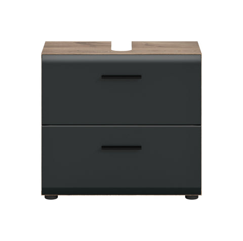 Rootz Washbasin Cabinet - Vanity Unit - Bathroom Storage - High-Quality MDF - 60cm x 54cm x 60cm