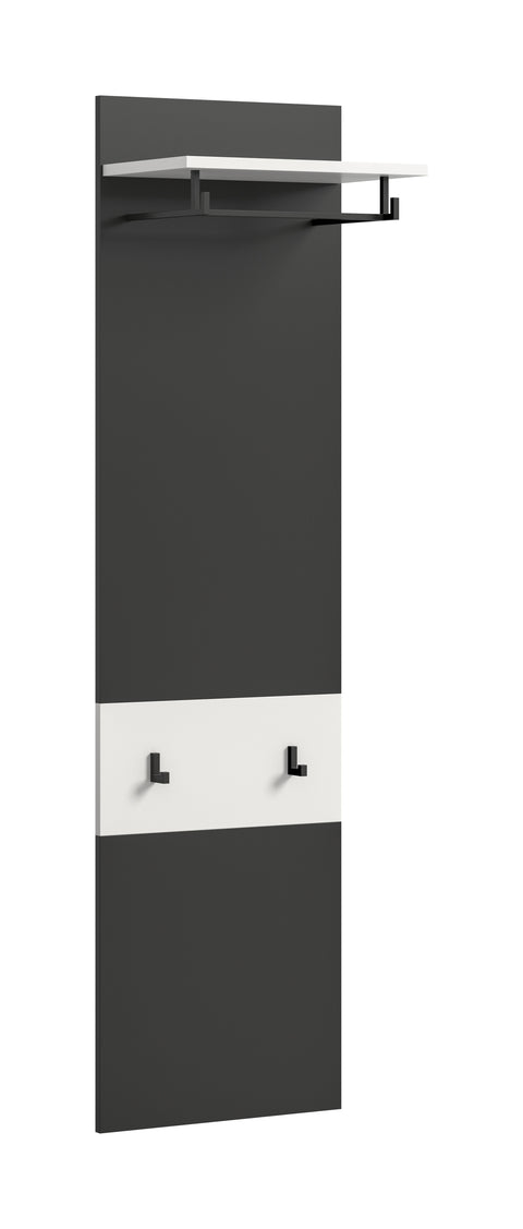 Rootz Wardrobe Panel - White - Clothes Organizer - Entryway Storage - Durable Chipboard - 45 x 165 x 29 cm