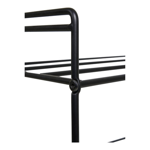 Rootz Shoe Rack - 3 Tiered Organizer - Storage Shelves - Space-Saving Solution - 49.5cm x 25cm x 60cm - Steel Black