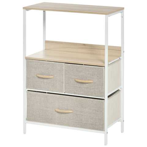 Rootz Chest of Drawers Storage Unit - Dresser - Bedroom Cabinet - Clutter Reduction - 58L x 29W x 81.5H cm