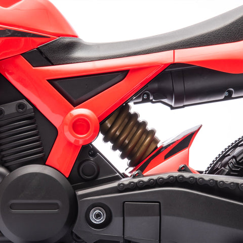 Rootz Electric Motorcycle for Children - Kid's Ride-On Motorbike - Toy Bike - Safe Training Wheels - 105L x 57W x 62H cm