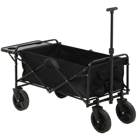 Rootz Foldable Garden Cart - Beach Trolley - Utility Wagon - Relieves Shoulders - 117x51x100cm