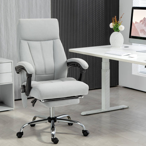 Rootz Massage Office Chair - Executive Chair - Computer Desk Chair - Vibrating Massage - Lumbar Heating - Ergonomic Design - 65cm x 74cm x 119cm