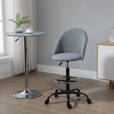 Rootz Height-Adjustable Desk Chair - Office Chair - Rotatable Desk Seat - Optimal Comfort - 48L x 60B x 105-125H cm