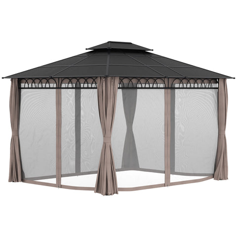 Rootz Garden Pavilion - Outdoor Gazebo - Patio Canopy - UV Protection - 360cm x 300cm x 278cm