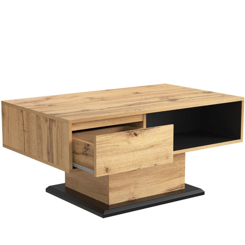 Rootz Coffee Table - Storage Table - Accent Table - Elegant & Versatile - 100L x 60W x 47H cm