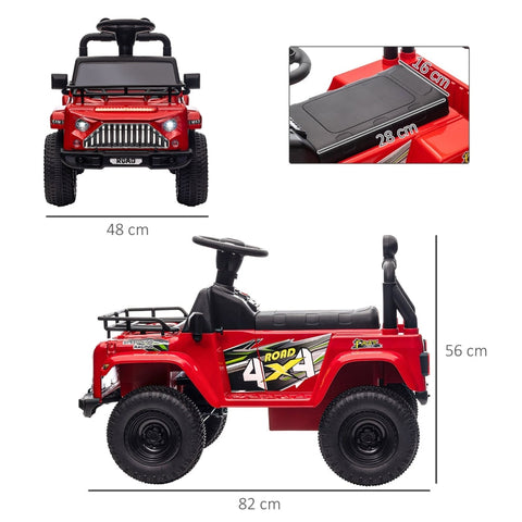 Rootz elektrische kinderauto - kinderauto - speelgoedauto - off-road avontuur - opbergruimte, muziek, veiligheidsvoorzieningen - 82 cm x 48 cm x 56 cm - kunststof, metaal