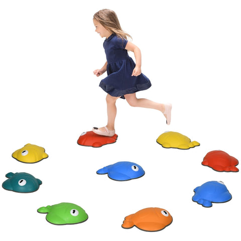 Rootz Balancing Stones - Kids River Stones - Children's Balance Blocks - Promotes Motor Skills - 37.5cm x 30cm x 9cm